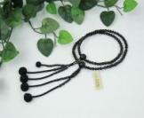 日蓮宗 本式数珠 本海松　8寸　利休梵天房 (房色:黒) 京念珠 女性用 男性用 法華用 念誦 