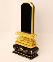 本呂色位牌　浮面上猫