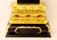 塗位牌　猫丸三方金