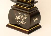 新世紀位牌　優雅　風桜　黒壇